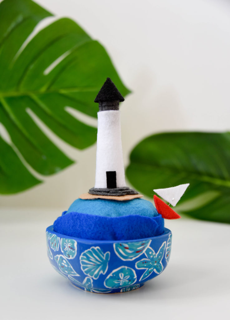 Lilly Pulitzer Lighthouse Pin Cushion