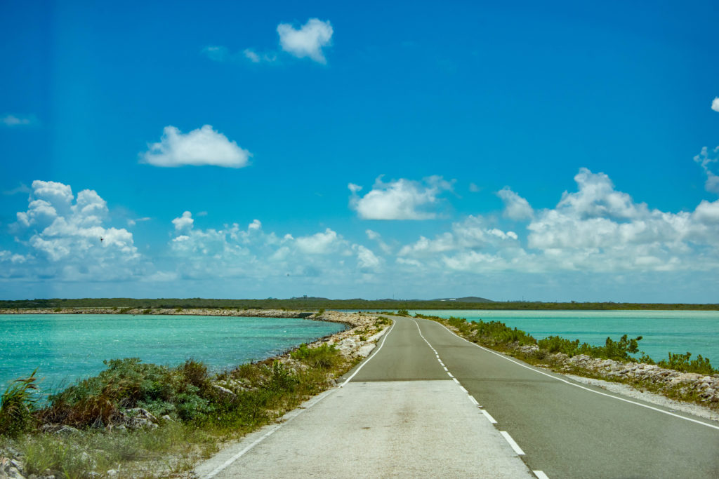 Turks & Caicos Road Connecting North to Middle
