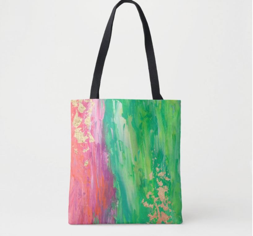 Abstract Acrylic Painting Tote Bag