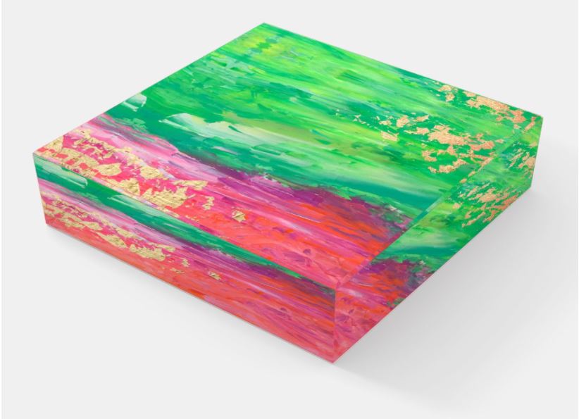 Abstract Acrylic Painting Paper Weight
