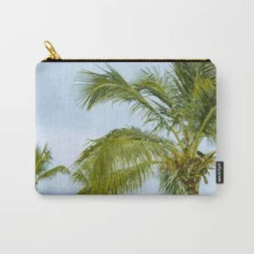 Palm Tree Illustration Pouch