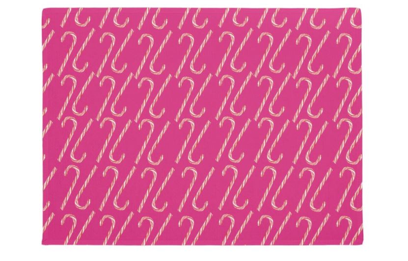 Holiday Candy Cane Print