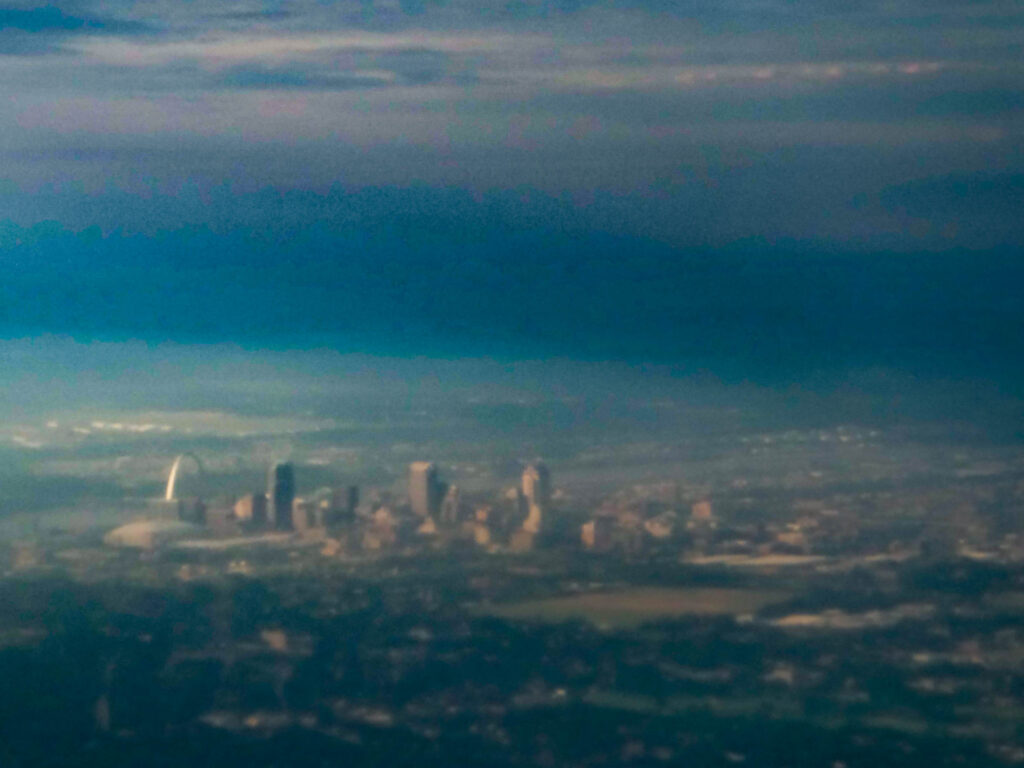 Saint Louis Arch Plane View