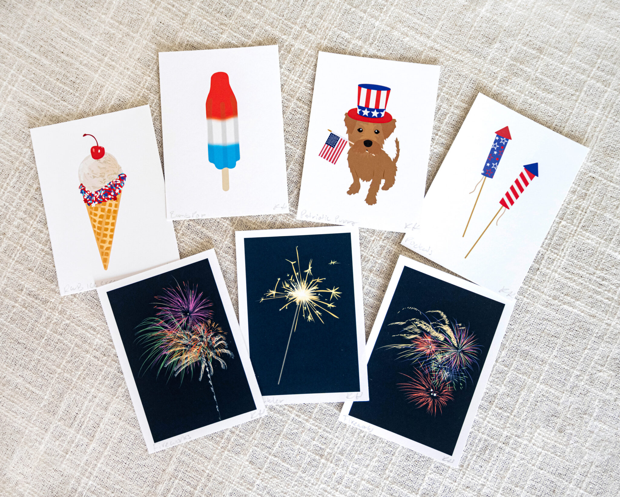 4th of July Independence Day Celebration Mini Art Prints