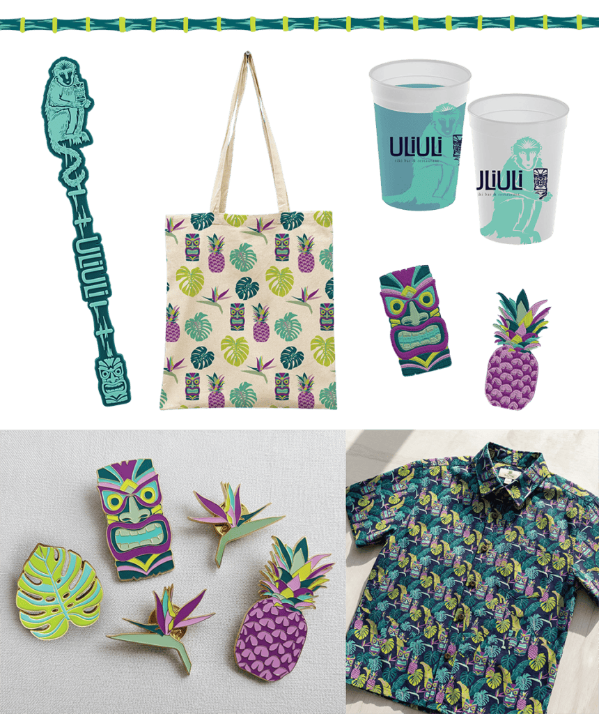 Merch Branding Uli Uli Tiki Restaurant