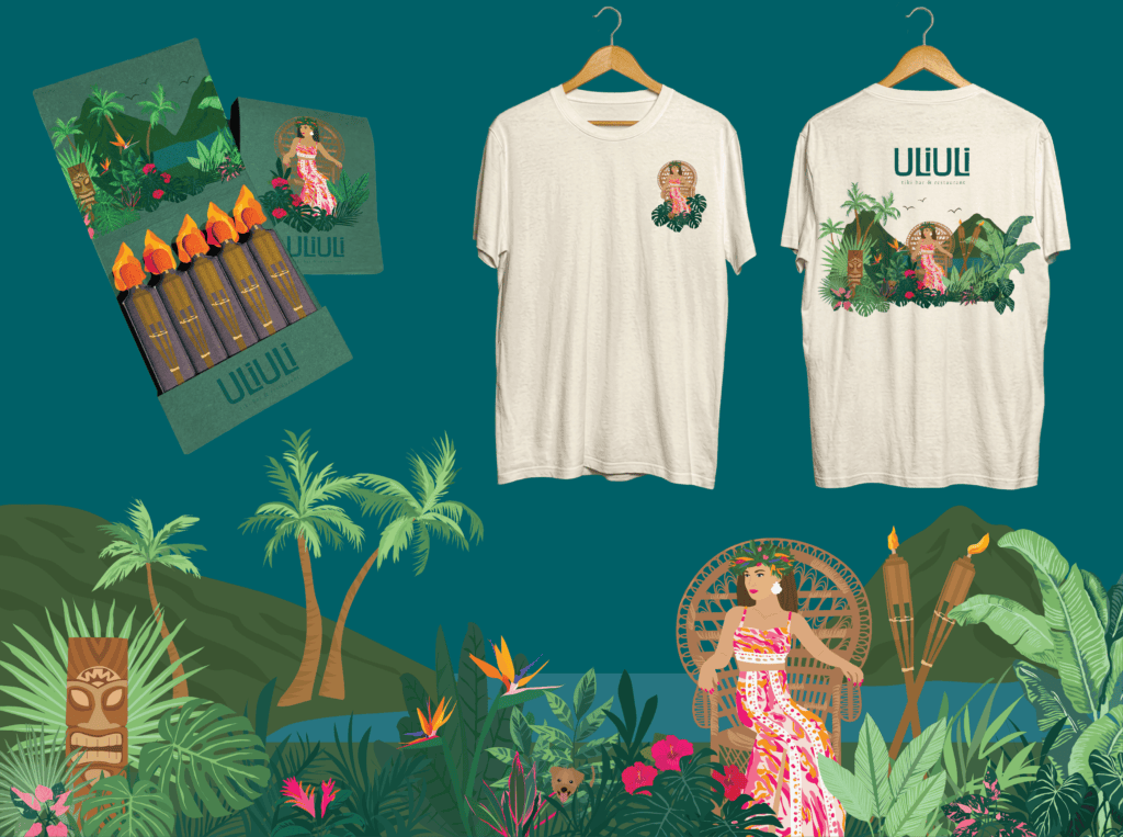 Merch Branding Uli Uli Tiki Restaurant