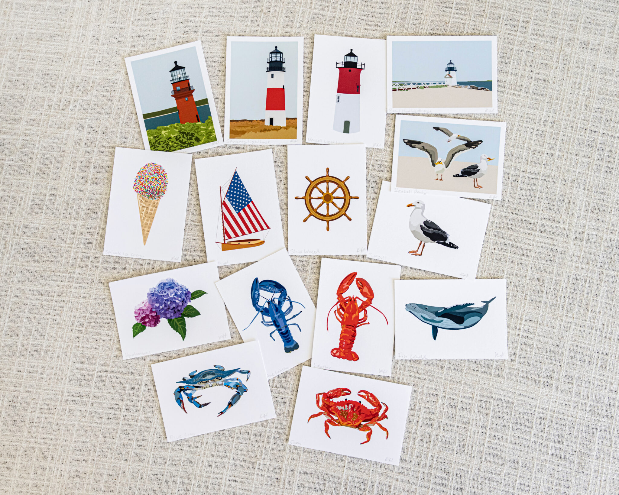 New England Mini Art Prints